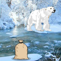 Free online html5 games - Snow Polar Bear Forest Escape HTML5 game - Games2rule