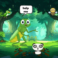 Free online html5 escape games - Spot The Grasshopper Kid