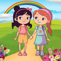 Free online html5 games - Twin Girls Escape From House game 
