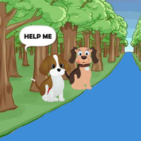 Free online html5 games - Wounded Dog Meet Girlfriend game 