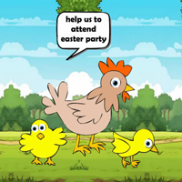 Free online html5 games - Wow Chick Family Attends Easter Party game - Games2rule 