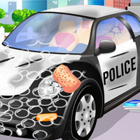 Free online html5 games - Police Car Wash game 