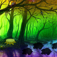 Free online html5 games - Magical Easter Egg Forest Escape game 