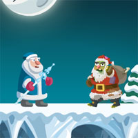 Free online html5 games - Zombie Santas Attack game - Games2rule 