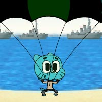 Free online html5 games - Gumball Parachute Adventure game 