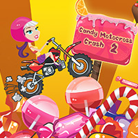 Free online html5 games - Candy Motocross Crash 2 game 