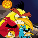 Free online html5 games - Angry Birds War Of Pumpkin game - Games2rule 