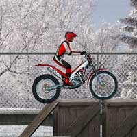 Free online html5 games - Bike Trial Snow Ride game 