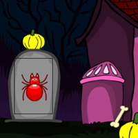 Free online html5 games - G2M Halloween Scary Cemetery Escape game 