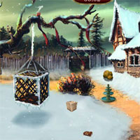 Free online html5 games - Ena  The Frozen Sleigh-The Protector House Escape game 