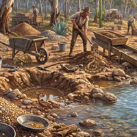 Free online html5 escape games - River of Gold