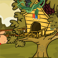 Free online html5 games - Tribal Green Monster Rescue game 