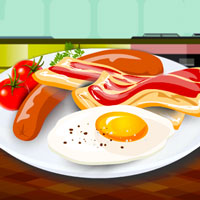 Free online html5 games - Cooking Eggs With Bacon game 