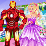 Free online html5 games - Barbie's Superhero Wedding game 
