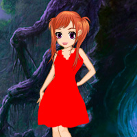 Free online html5 games - Wowescape Red Frock Girl Escape game 