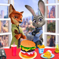 Free online html5 games - Zootropolis Burger Cooking game 