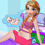 Free online html5 games - Pregnant Anna Dressup game 