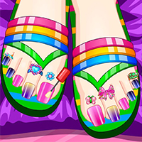 Free online html5 games - Superb Pedicure Nail Salon game 