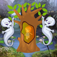 Free online html5 games - Ghost Girl Tree Escape game 