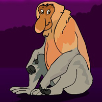 Free online html5 games - G2J Proboscis Monkey Escape game 