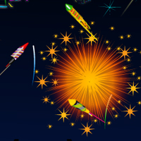 Free online html5 games - New Year 2016 Fireworks game 