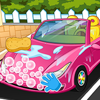 Free online html5 games - Convertible car wash game 