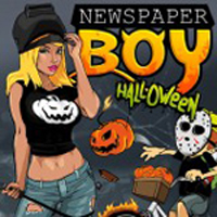 Free online html5 games - Newspaper Boy Halloween game 