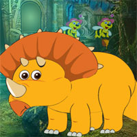 Free online html5 games - G4K Yellow Triceratops game - Games2rule 