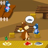 Free online html5 games - Bear Dinner Restaurant 3wj game 