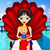Free online html5 games - Paradise Island Kiddo Escape HTML5 game - Games2rule 
