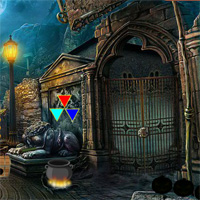 Free online html5 games - 8bGames Halloween Abandoned Palace Escape game - Games2rule 