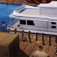 Free online html5 games - Ena The Frozen Sleigh- The Wharf Escape game - Games2rule 