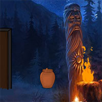 Free online html5 games - G2J Dark Forest Guard Escape game 