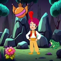 Free online html5 escape games - Man Ready To Get Genie Lamp