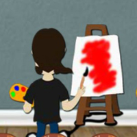 Free online html5 escape games - 8B Find Creative Artist Lyna Escape