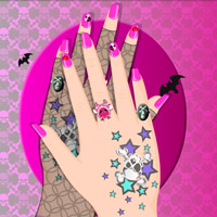 Free online html5 games - Emo Style Manicure game 
