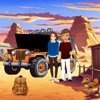 Free online html5 games - Wow Desert Trapped Couple Escape game - Games2rule 