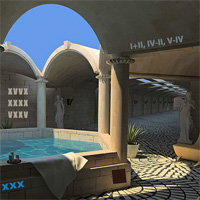 Free online html5 games - 365Escape Roman Baths Escape game 