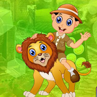 Free online html5 games - G4K Lion Trainer Escape game 