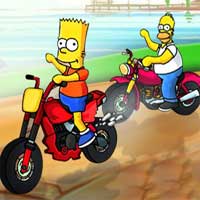 Free online html5 games - Simpson Super Bikes game 