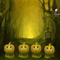 Free online html5 games - Creepy pumpkin forest escape game - Games2rule 