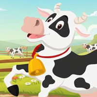 Free online html5 escape games - Friendly Dairy Cow Escape