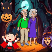 Free online html5 escape games - Wow Elderly Pair Halloween Land Escape