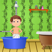 Free online html5 games - Small Boy Bath Escape game 