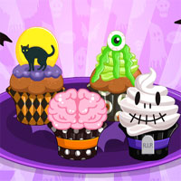Free online html5 games - Spooktacular Halloween Cupcakes game 