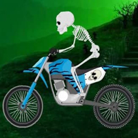 Free online html5 games - Skeleton Bike Rider Escape HTML5 game 