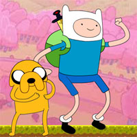 Free online html5 games - Adventure Time Amazing Race game 