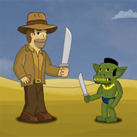 Free online html5 games - The Legend of The Golden Robot game 