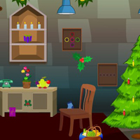 Free online html5 games - Christmas Dark Room Escape 2 game - Games2rule 