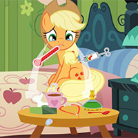 Free online html5 games - Applejack Flu Treatment game 